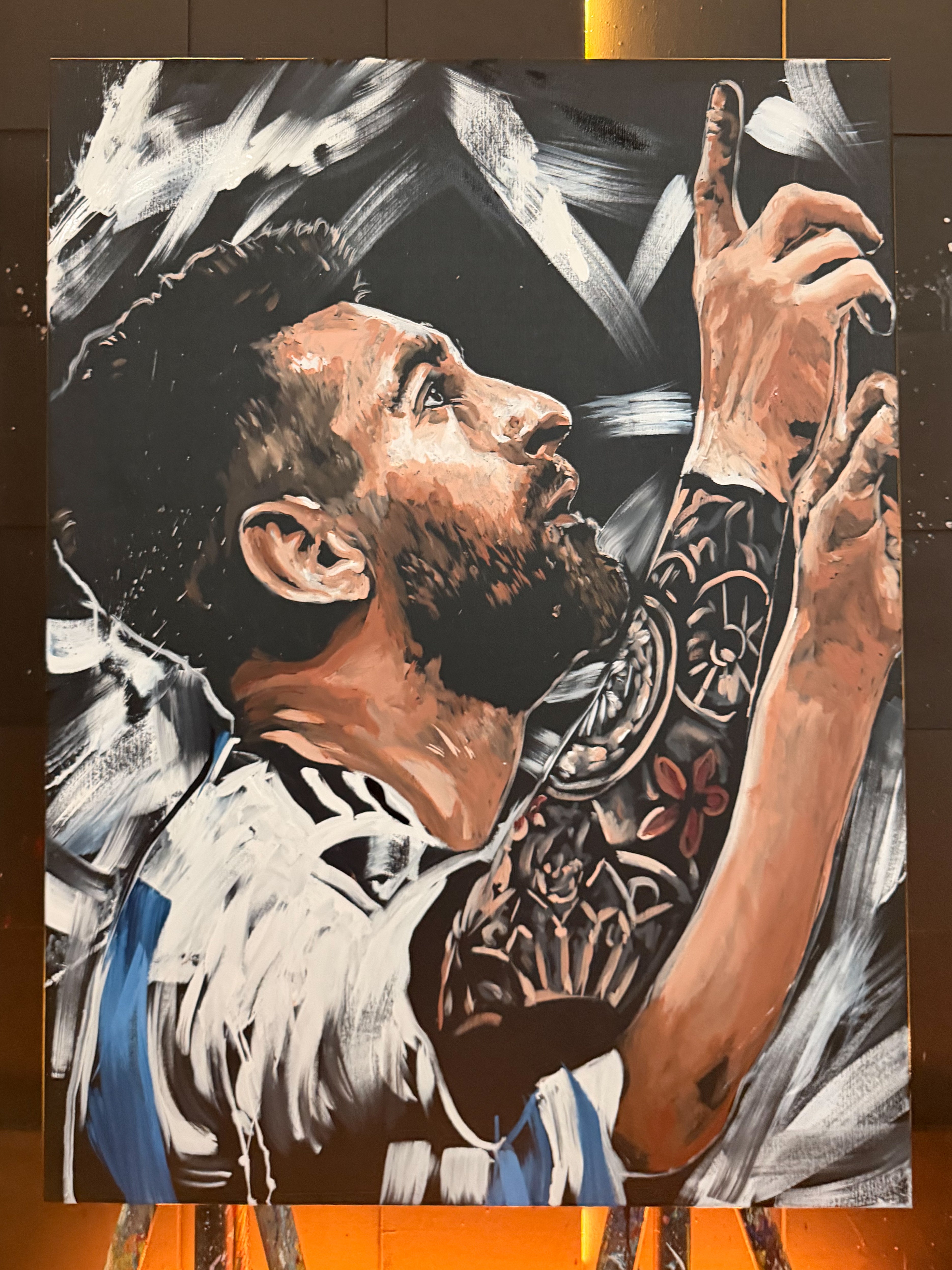 Leonel Messi Painting — SOLD